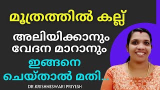 Kidney stone|മൂത്രത്തിൽ കല്ല് വേദന മാറാൻ | Symptoms, Causes, and management Iകാരണങ്ങളും പരിഹാരങ്ങളും