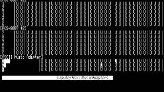 「君をのせて」をPC-8001で再生（アスキーMusicAdapter版）(1986)