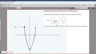 Graphing a piecewise-defined function - problem type 3