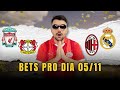 PALPITES E APOSTAS DE FUTEBOL PARA HOJE 05 11 2024 + BILHETE PRONTO (TERÇA-FEIRA)