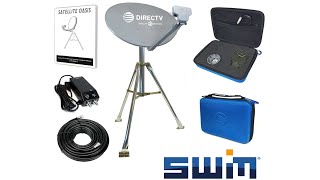 Portable satellite dish for directv | DIRECTV Swim Mobile RV | Portable Satellite Dish | Tripod Kit