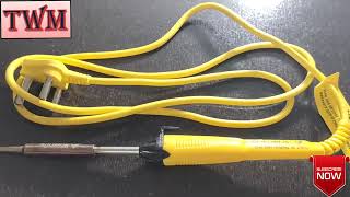 SOLDRON 25 WATT 220 VOLT 3 PIN SOCKET 5-AMP  SOLDERING IRON DETAILS @MANISHCHANDRA1489