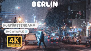 WINTER ELEGANCE ON KUDAMM: A SNOWY WALKING TOUR OF BERLIN’S LUXURY DISTRICT | 4K – HDR | FEB 2025