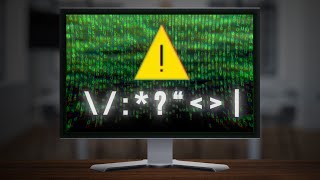 Why you can't use special forbidden characters in Windows filenames
