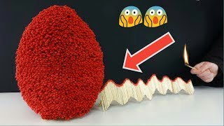 MATCHES FIRE DOMINO IN EGG SHAPE (HD)
