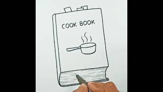 How to draw Recipe Book #shorts