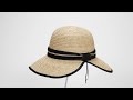 Best Vacation Hat | Women's Neutral, Raffia Backless, Brim 3.5