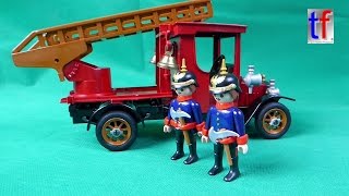 Playmobil Custom Prussian Vintage Ladder Truck / Oldtimer Drehleiter Preußen, 2016.