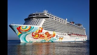 NORWEGIAN GETAWAY | biggest cruise ship of the 2017 season in Warnemünde Rostock | 4K-Quality-Video