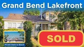 SOLD: Lakefront Cottage in Grand Bend on Schade Lane, 4 Bedroom, Stairs to Lake, BEST PRICE