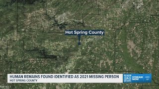 Hot Spring County investigators identify remains as man missing since 2021