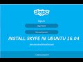 How to install skype in Ubuntu 16.04 LTS