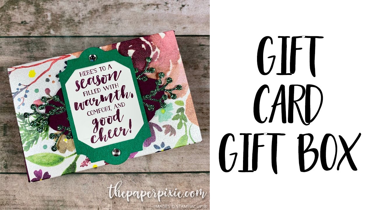 Gift Card Gift Box Tutorial Youtube