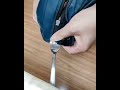 fix broken zipper with fork