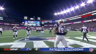 Week 14 2016: Tom Brady finds rookie Malcolm Mitchell for 6 yard touchdown