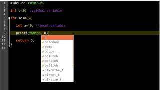 C Programming in Linux Tutorial 6 - Variable Scope