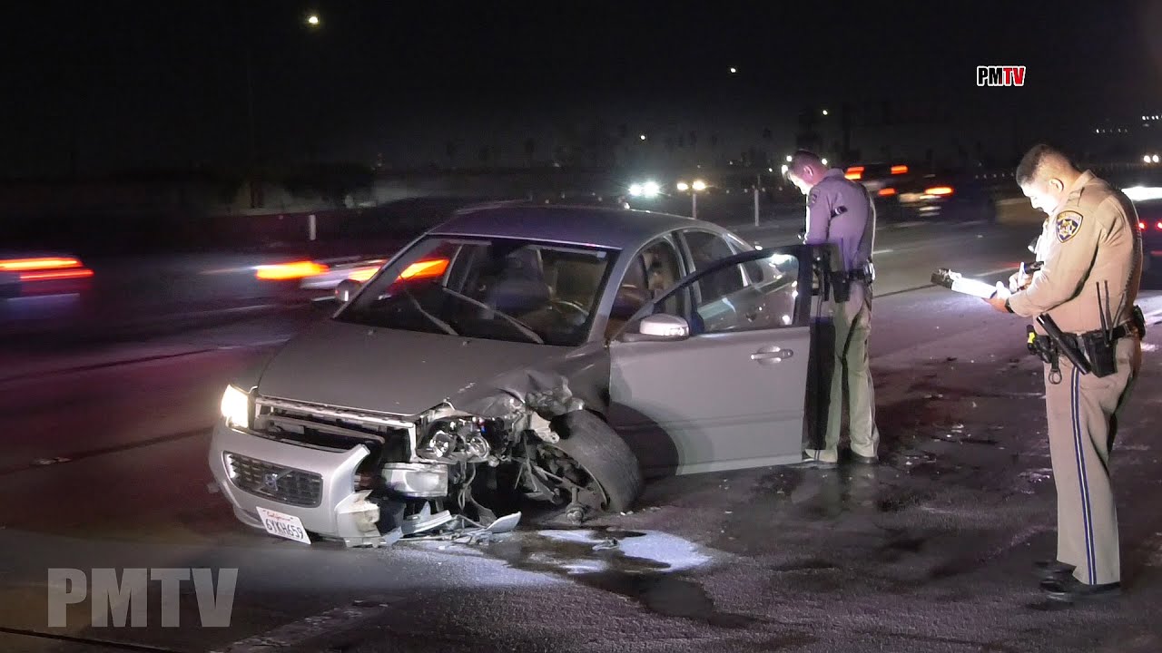 110 Freeway Wrong Way Driver Headon Crash Hit And Run | South LA - YouTube