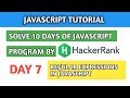 #7 JavaScript Tutorials | Regex | Regular Expressions in JavaScript