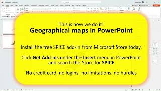 How to insert a geographical map in PowerPoint