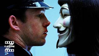 V For Vendetta | V Vs. The Police | ClipZone: Heroes & Villains