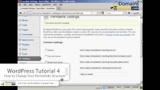 How to Change Your Permalinks Structure - WordPress Tutorial 4