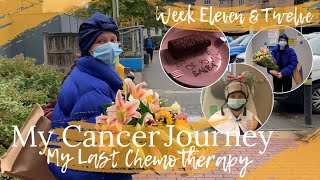 Cancer Journey - MY LAST CHEMO Eleventh \u0026 Twelfth Chemotherapy (Week Eleven \u0026 Twelve Treatment vlog)