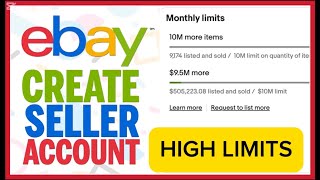 Ebay Dropshipping Day 1 Part 2 - Creating Ebay Account with HIGH LIMITS