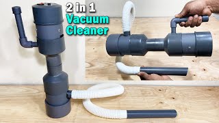 How to make a 2-in-1 Vacuum Cleaner using PVC – Centrifugal Force DIY Vacuum Cleaner