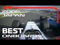 Kimi's Charge, Alonso At 130R And More | Emirates Best Onboards | 2005 Japanese Grand Prix