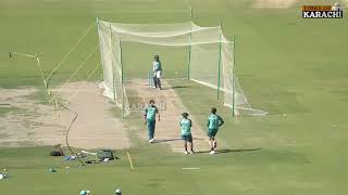 Babar Azam Takes on Shaheen Shah, Naseem Shah, and Faheem Ashraf in Intense Practice Session!