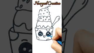 How to draw  Ice Cream Sundae  ||#shorts ||#viral ||#youtubeshorts ||#shortvideo