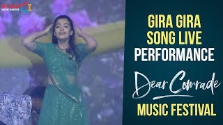 Gira Gira Song LIVE Performance | Dear Comrade Music Festival | Rashmika Mandanna | MMM