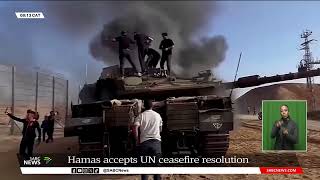 Hamas accepts UN ceasefire resolution