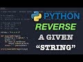 BEGINNER PYTHON CODING  - REVERSE WORDS IN A STRING