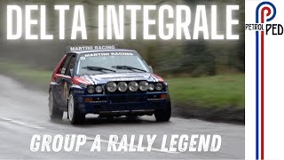 Driving a 500hp 1100kg Works Lancia Delta Integrale Rally Car !