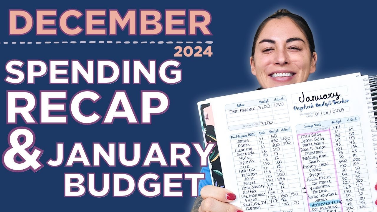 December Budget Recap January Budget Youtube