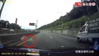 小客車國道閃狗減速…貨車衝撞屁股 再撞爆狗狗