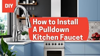 Installing Pull-Down Kitchen Faucet (Delta 105557)