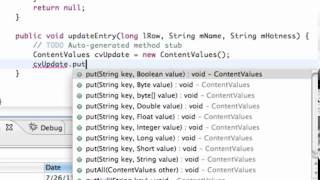 Android Application Development Tutorial 123 Updating SQLite Entry