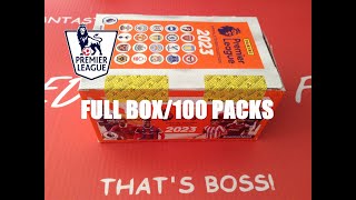 PANINI PREMIER LEAGUE STICKERS 22/23 ***FULL BOX 100 PACKETS GREEN PARALLEL ELITE STICKER***
