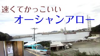 【ちかくの車窓から】冷水浦の車窓から 【JRきのくに線　283系オーシャンアロー】JR Kinokuni line / WAKAYAMA