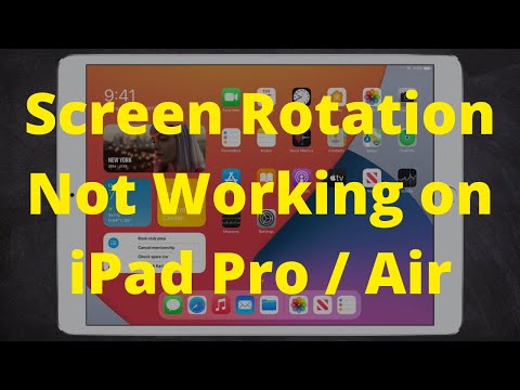 iPad Screen Rotation Not Working on iPad Pro iPad Screen Won't Rotate Fixed