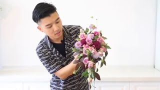 Cắm hoa Bridal Bouquet 結婚花球示範 by Perry Yang