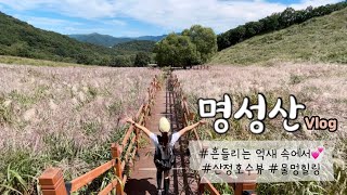 [등산Vlog] 포천 명성산 l 은빛분홍물결 l 억새밭-책바위코스 l 이국적인 풍경 l 여름과 가을사이 l 등룡폭포 l 산정호수뷰 l 9월 명성산 l 등산브이로그