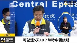 【直播／開工日力拚0確診！陳時中親出面談疫情現況】