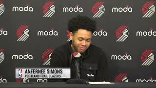 Anfernee Simons Postgame Interview | Portland Trail Blazers 125, Milwaukee Bucks 112 | Jan 28, 2025