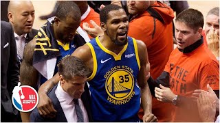 Kevin Durant Game 5 Injury, Kyle Lowry Tells Crowd To Stop Cheering