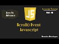 scroll() Event Javascript | Javascript Tutorial