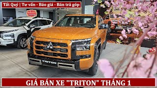 Giá lăn bánh Mitsubishi Triton tháng 1 | Khuyến mãi Triton mới nhất | Bán trả góp Triton Athlete