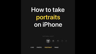 How to take portraits on iPhone | Apple Support